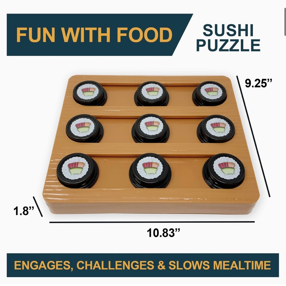 Our Pets Sushi Interactive Puzzle Game Dog Toys & Cat Toy